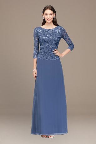 alex evenings embroidered gown