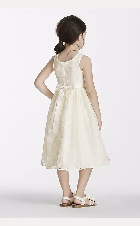 Floral Organza Tank Ball Gown Image 2