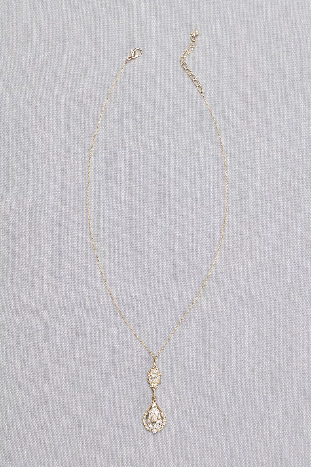 Vintage-Inspired Crystal Cluster Necklace Image