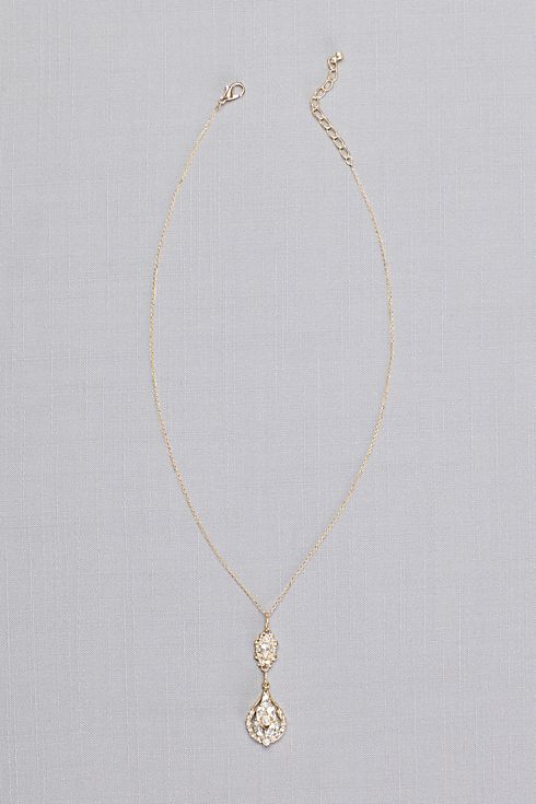 Vintage-Inspired Crystal Cluster Necklace Image
