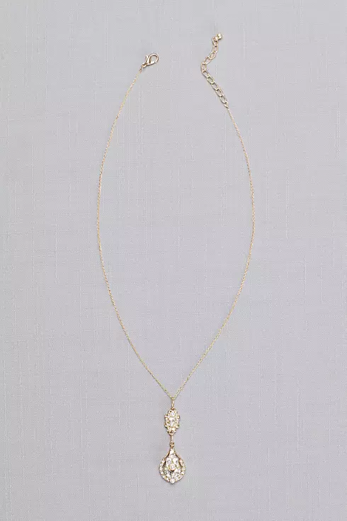 Vintage-Inspired Crystal Cluster Necklace Image 1