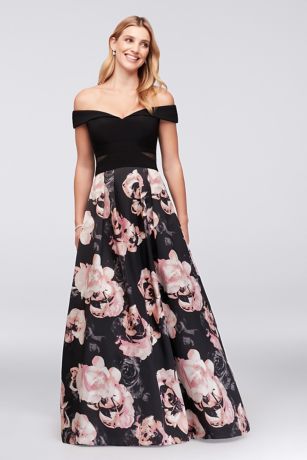 formal floral dresses with sleeves