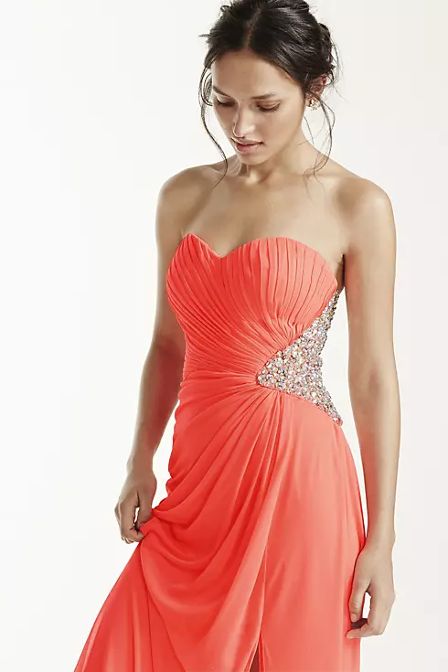 Strapless Sweetheart Dress with Side Embellishment Image 5