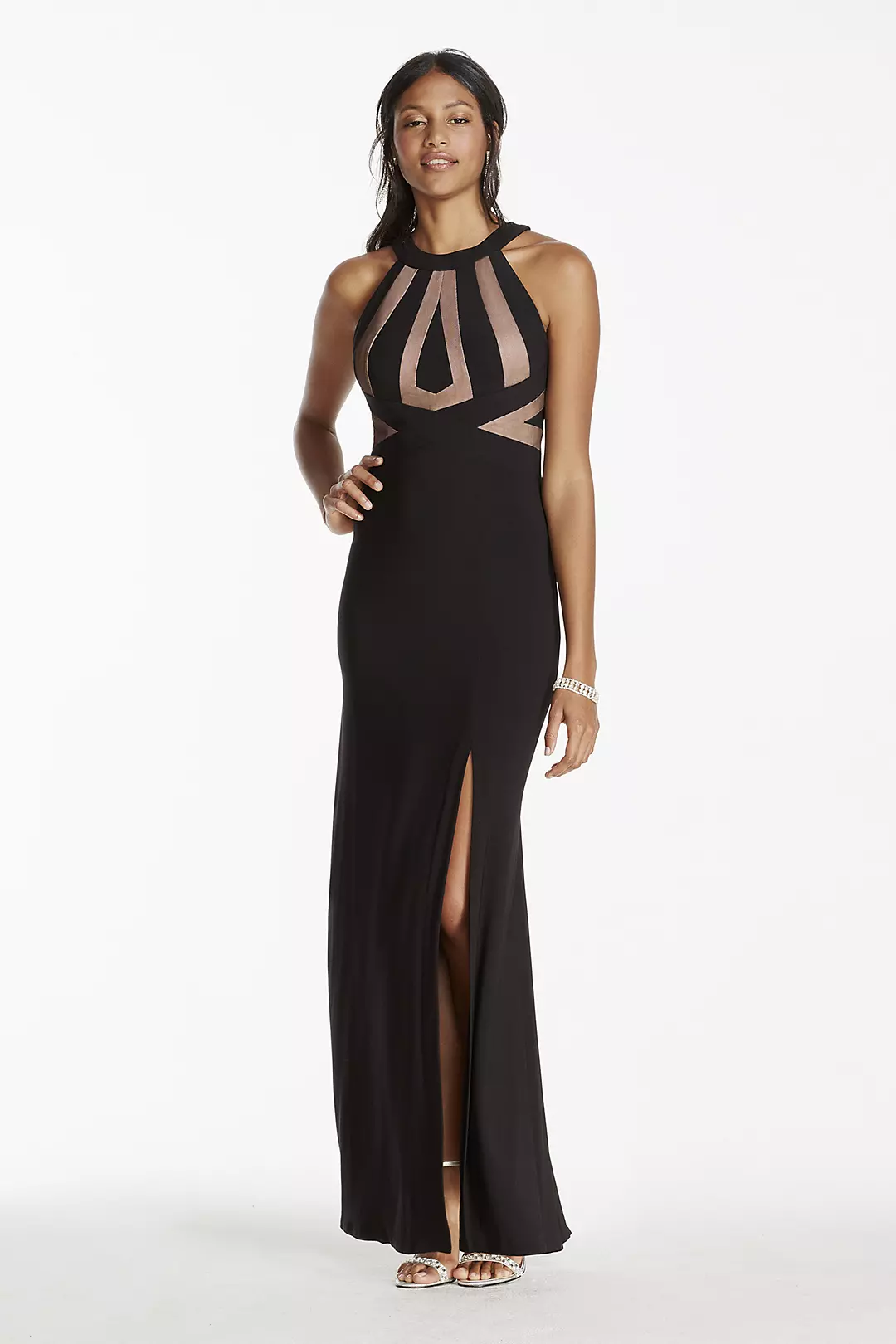 Halter Jersey Dress with Open Back Image