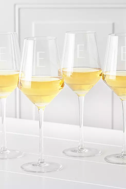 Personalized 14oz White Wine Estate Glass Set of 4 Image 7