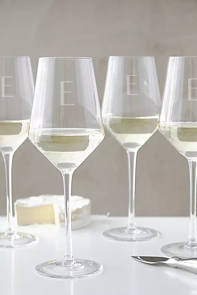 Personalized 14oz White Wine Estate Glass Set of 4 Image 8