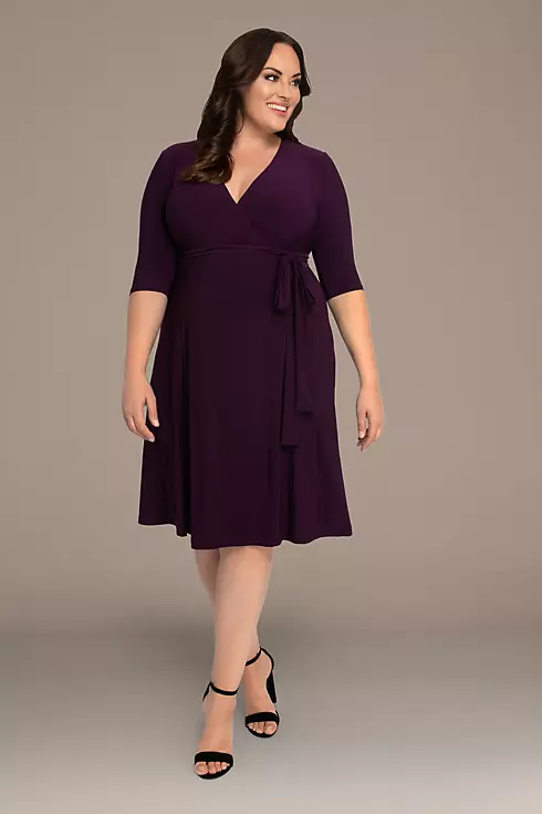 Essential Plus Size Jersey Wrap Dress Image 1