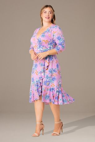 mini wrap dresses Emerald Teal Jacquard Mini Long Sleeve Wrap Dress L
