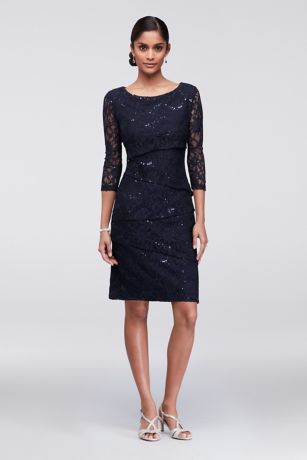 lace shoulder dress