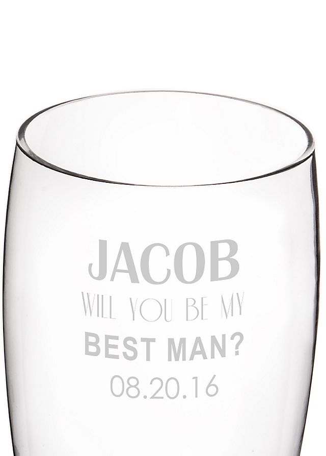 Personalized Will You Be My Groomsman XL Pilsner Image 4
