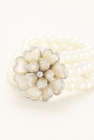 ★TATIANA★ Pearl Flower Bracelet BR2190 PhotoJun252024_93108PM_1_2b4ae