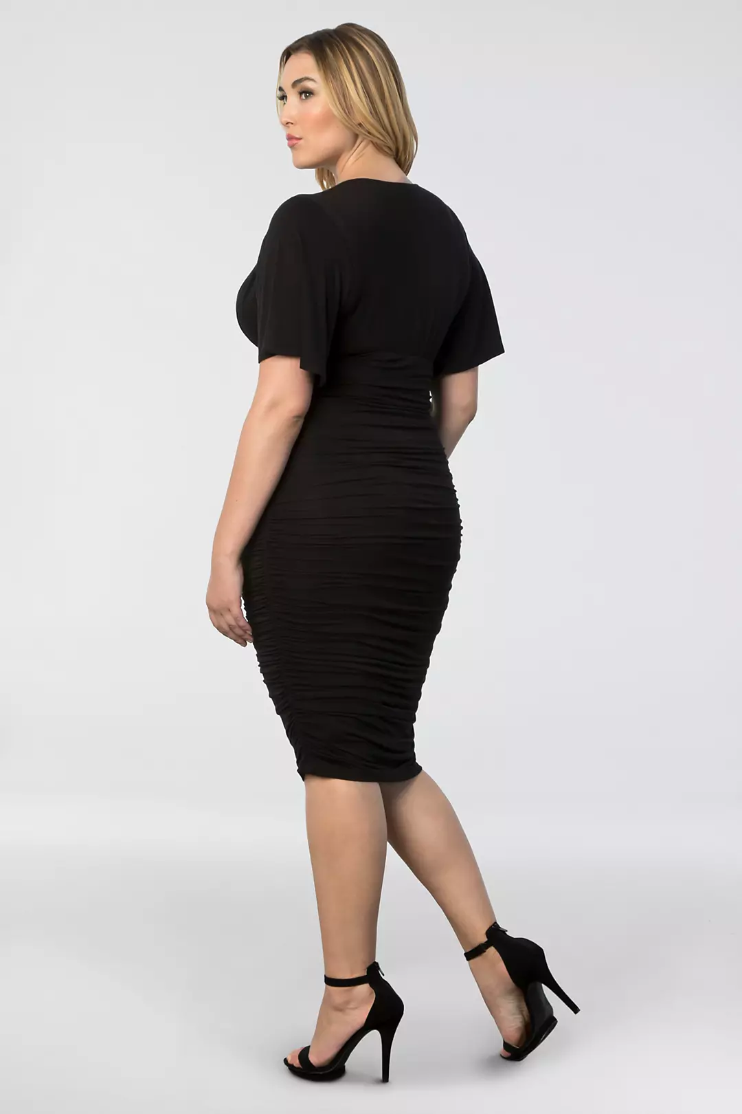Rumor Plus Size Ruched Dress Image 2