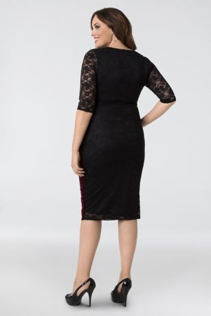 Hourglass Velvet Plus Size Cocktail Dress | David's Bridal