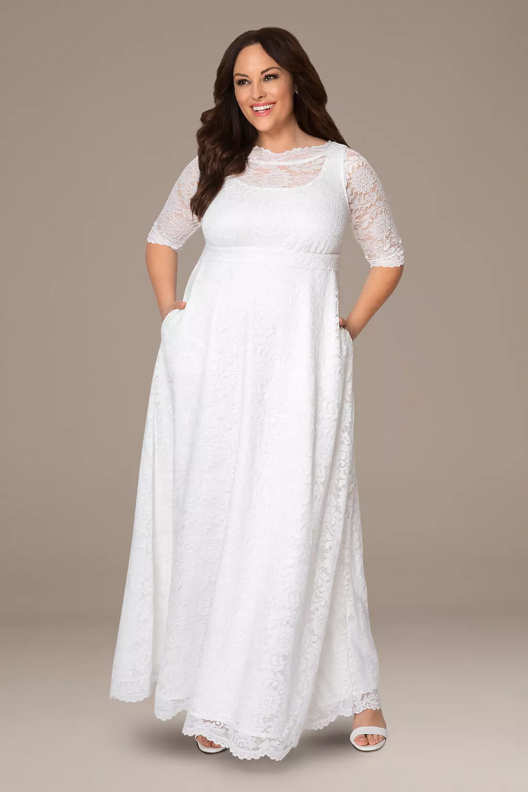 Sweet Serenity Plus Size A-Line Wedding Gown | David's Bridal
