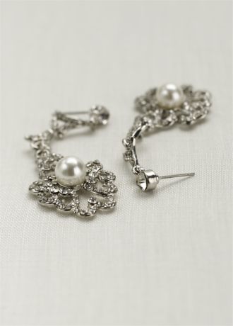 Vintage Pearl Drop Earrings | David's Bridal