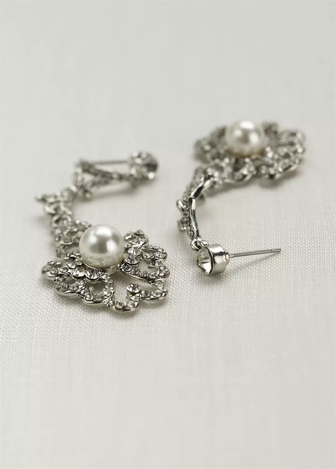 Vintage Pearl Drop Earrings Image 1