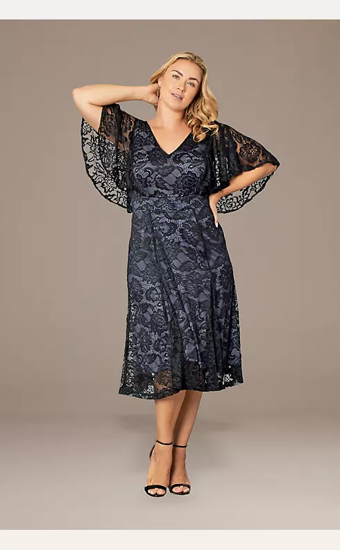Plus Size Camille Lace A-Line Dress Image 3