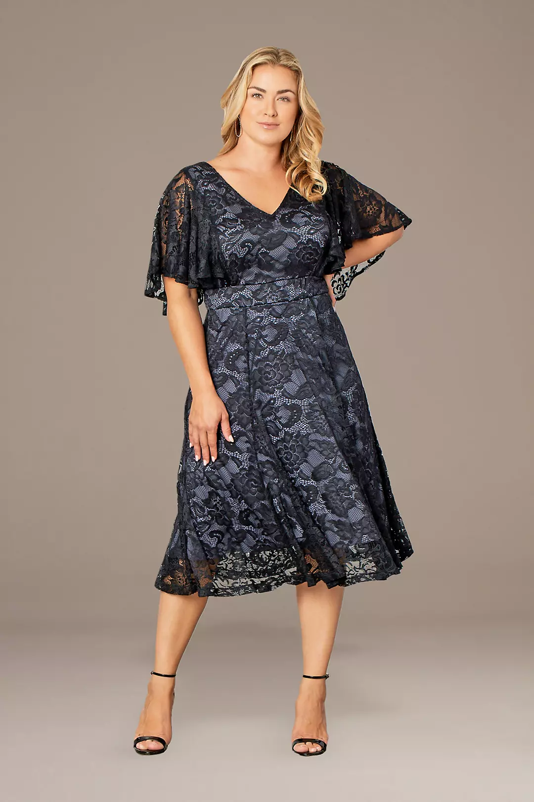 Plus Size Camille Lace A-Line Dress Image