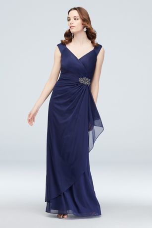 alex evenings royal blue dress