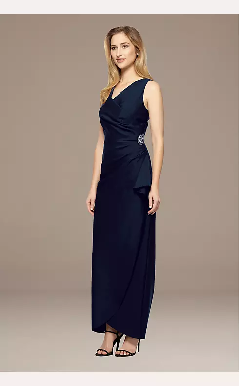 Smoothing Compression Knit Mock Wrap Gown  Image 1
