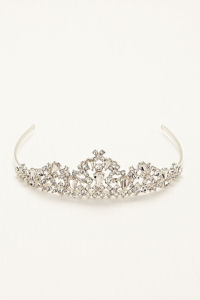 Crystal Tiara with Pear Shaped Center Image 3