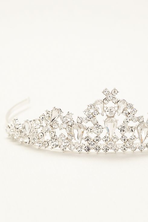 Crystal Tiara with Pear Shaped Center Image 2