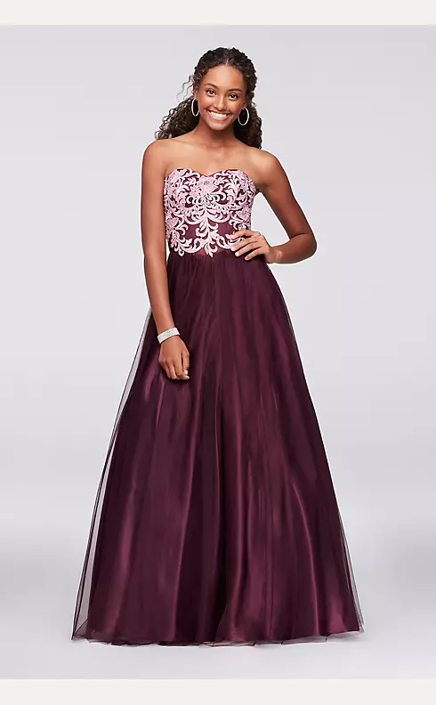 Blush Lace and Embroidery Corset Dress | SEZELLE