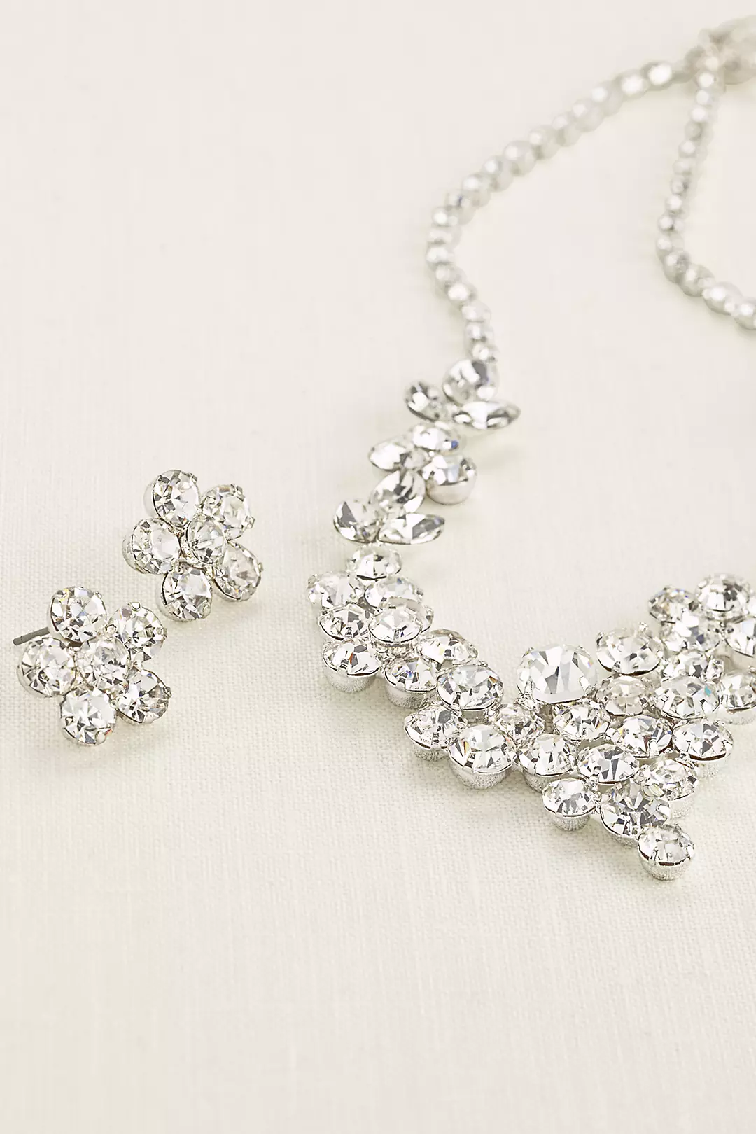 Scattered Solitaire Necklace and Earring Set Image