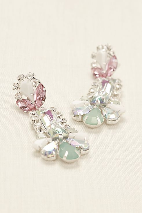 Multi Shaped Gemstone Statement Earrings Image 3