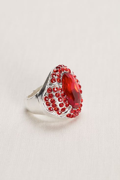 Oversize Pave and Crystal Statement Ring Image 3