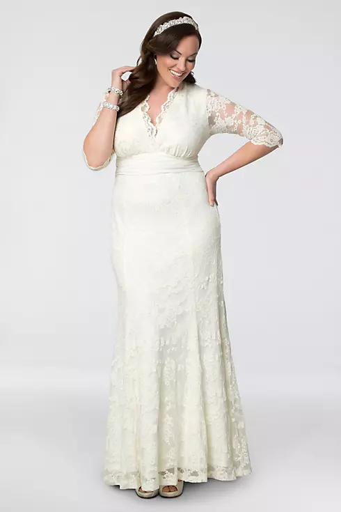 Amour Lace Plus Size Wedding Gown Image 1