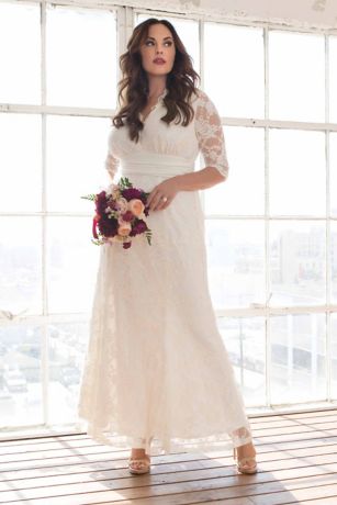 Denim Plus Size Wedding Dresses