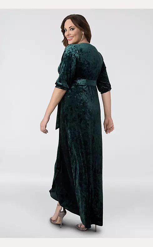 Cambria Velvet Plus Size Wrap Maxi Dress Image 2