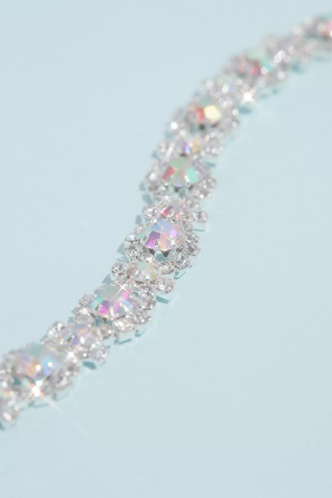 Infinity Crystal and Iridescent Stone Bracelet Image 2