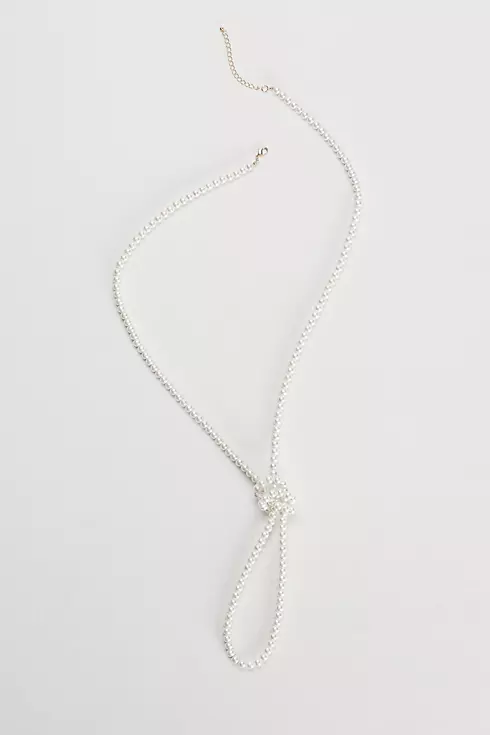 Long Pearl Necklace Image 1