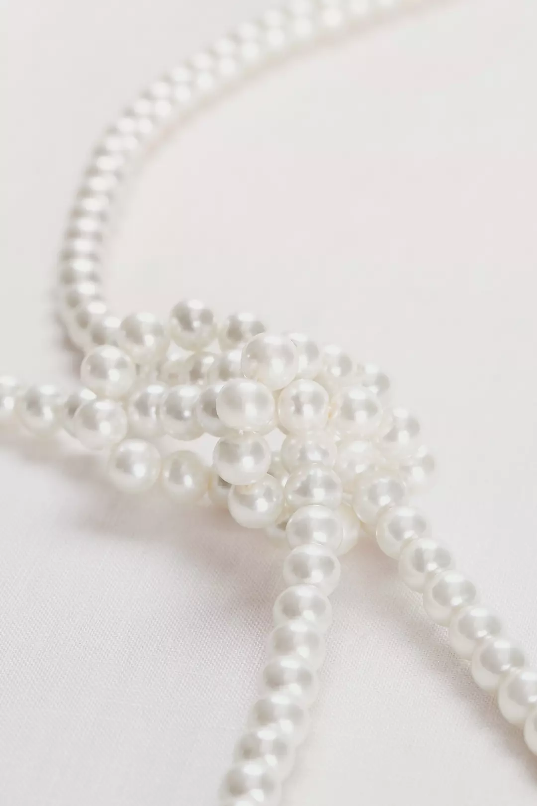 Long Pearl Necklace Image 2