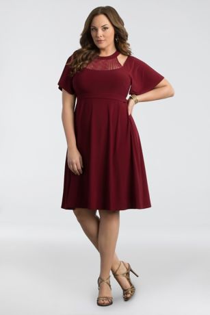 short cocktail dresses plus size