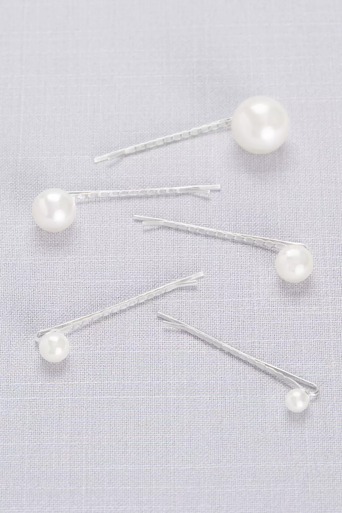 Large and Small Pearl Hair Pin Set Image 2