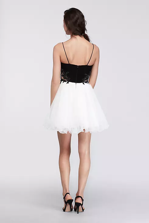 Short Homecoming Dress with Ballerina Skirt Image 2