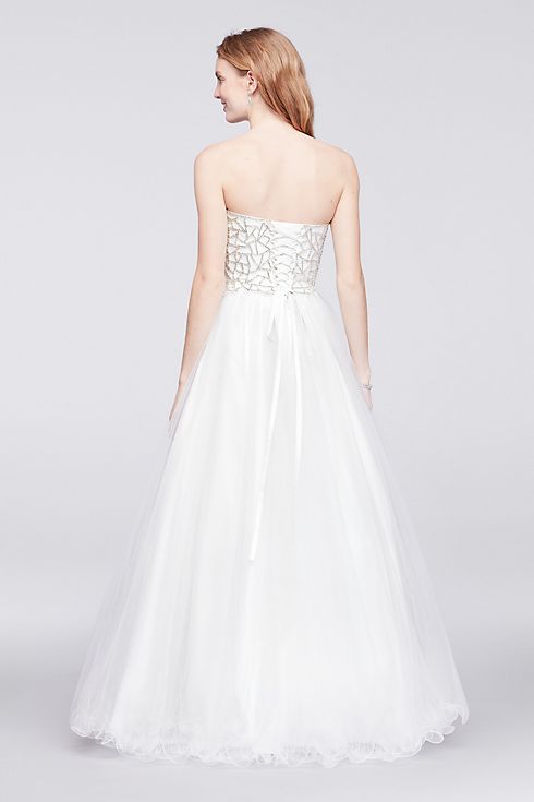 Tulle Ball Gown with Web-Beaded Bodice Image 4