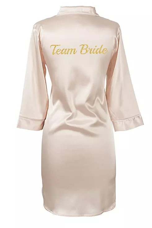 Glitter Script Team Bride Satin Night Shirt Image 1