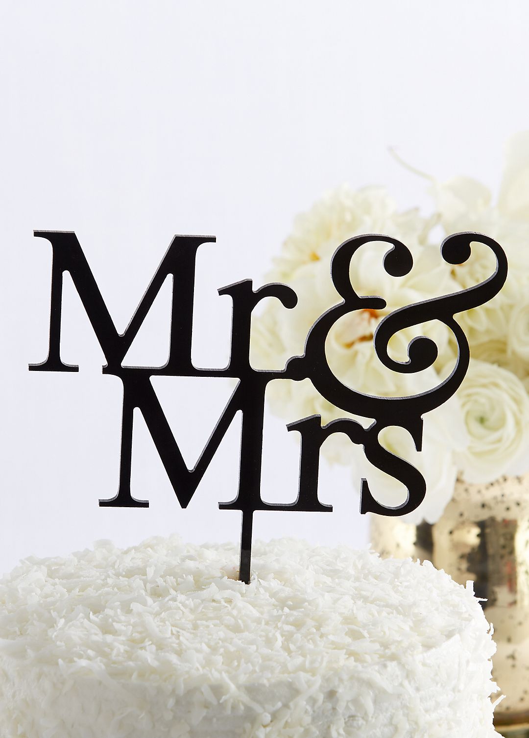 Classic Mr and Mrs Cake Topper Image 2
