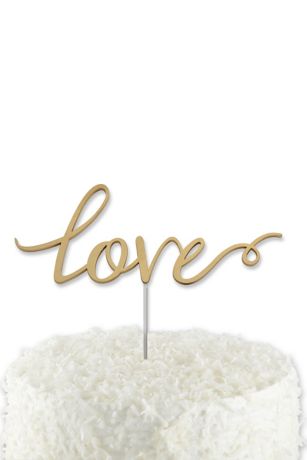 Gold Love Cake Topper