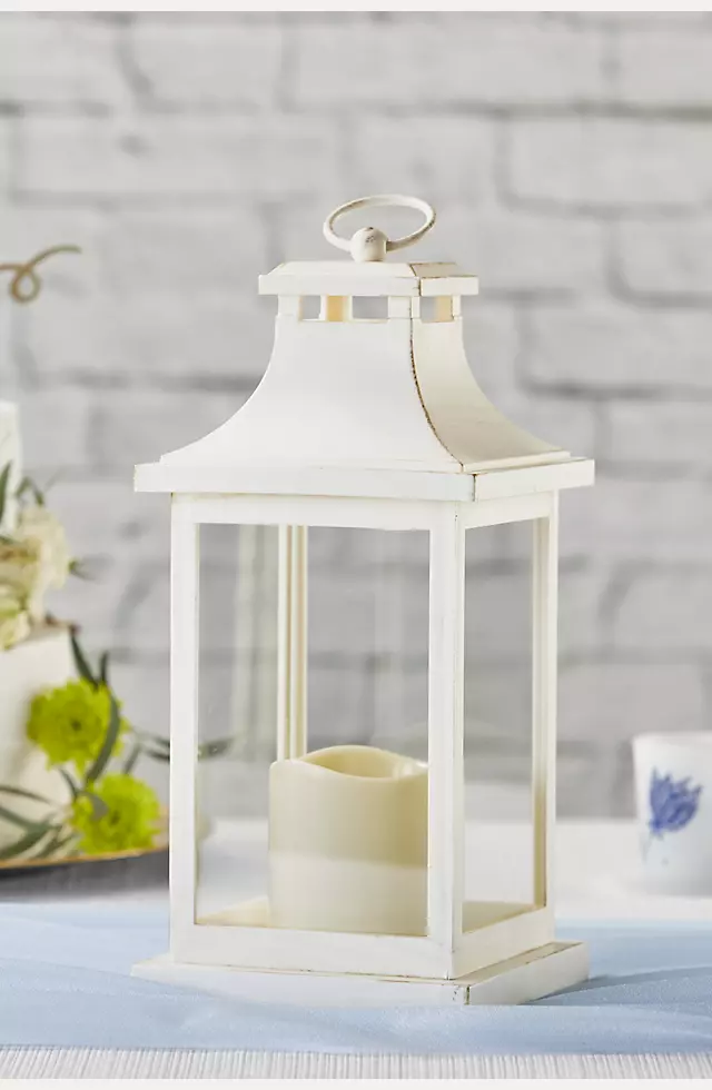 LED Vintage Decorative Ivory Lantern Image