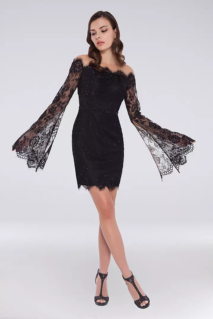 slim fit dress slacks Floral Printed V-Neck Flared Sleeves Flounce Fit & Flare Midi Dress BITTERLIME