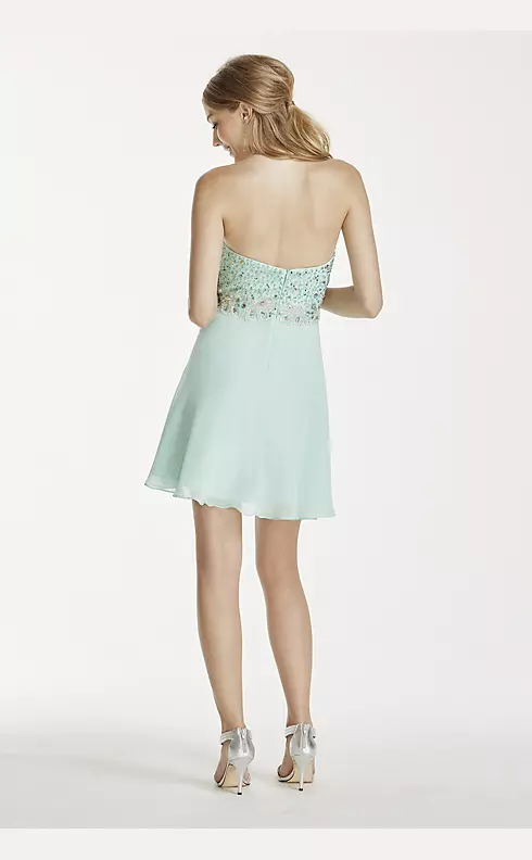 Sequin and Crystal Embellished Chiffon Dress Image 2