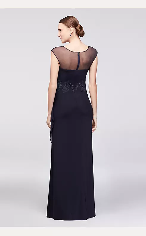 Crystal-Embellished Corded Lace Illusion Gown Image 2
