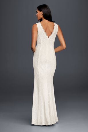 davids bridal v neck