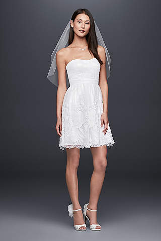 Short A-Line Casual Wedding Dress - DB Studio