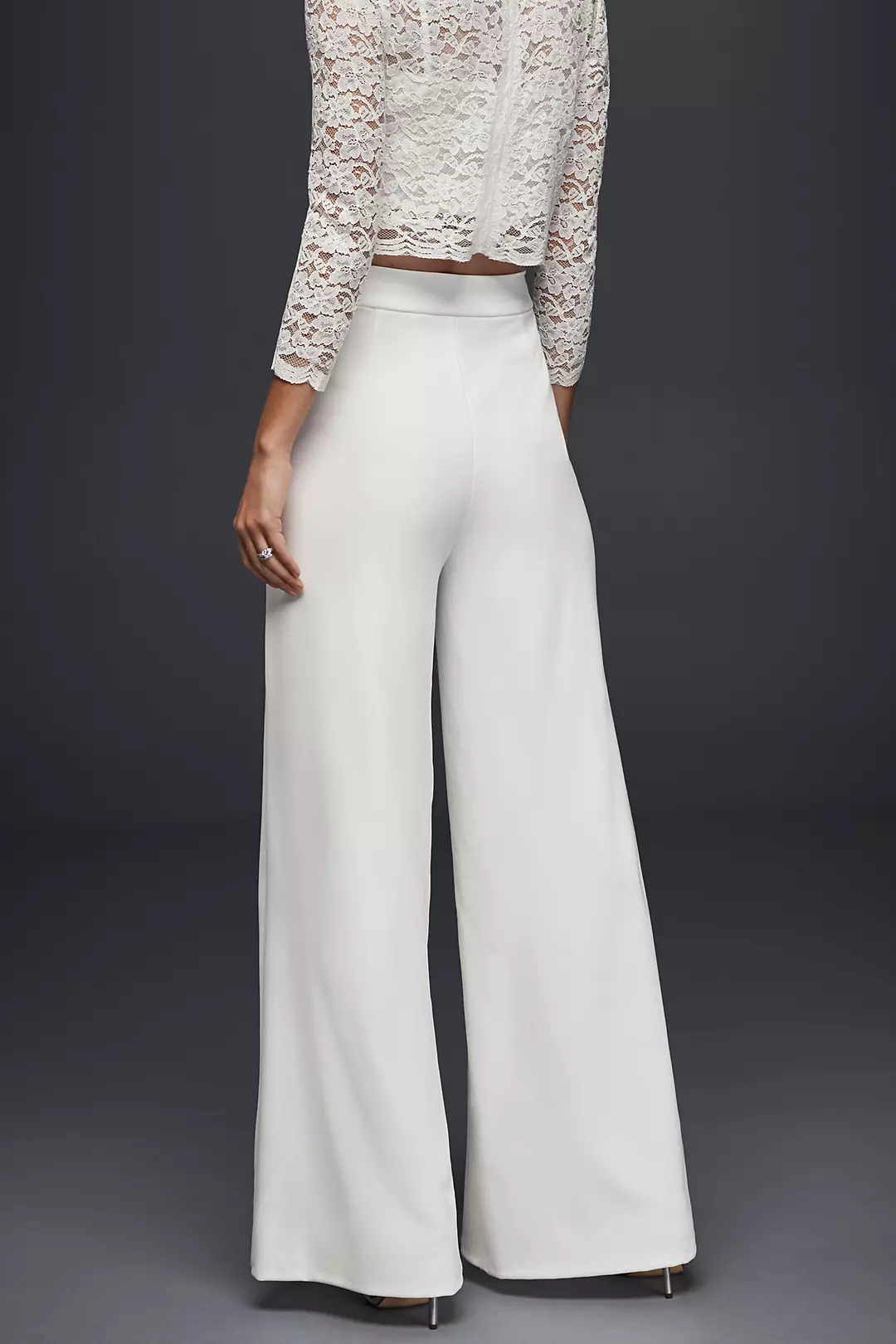 Crepe Wide-Leg Trousers Image 2